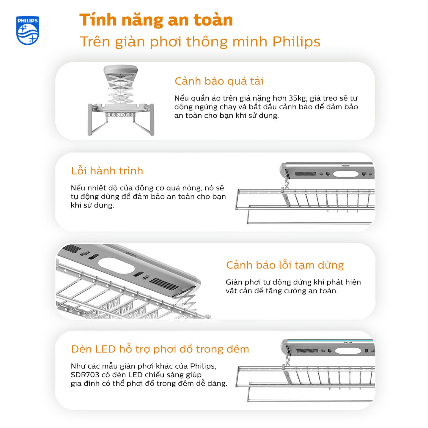 Giàn phơi thông minh Philips SDR703 23 09