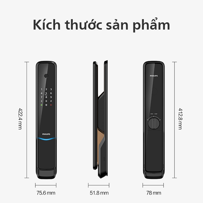 Khóa cửa vân tay Philips 9300 2 11