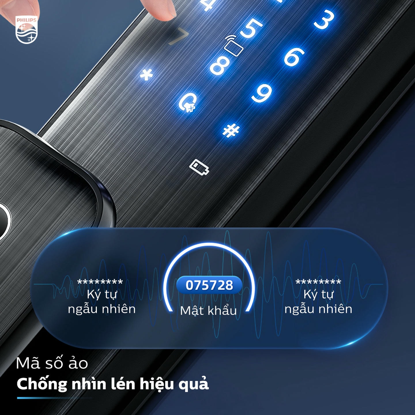 Khóa cửa vân tay Philips Alpha-VP 22 ds5