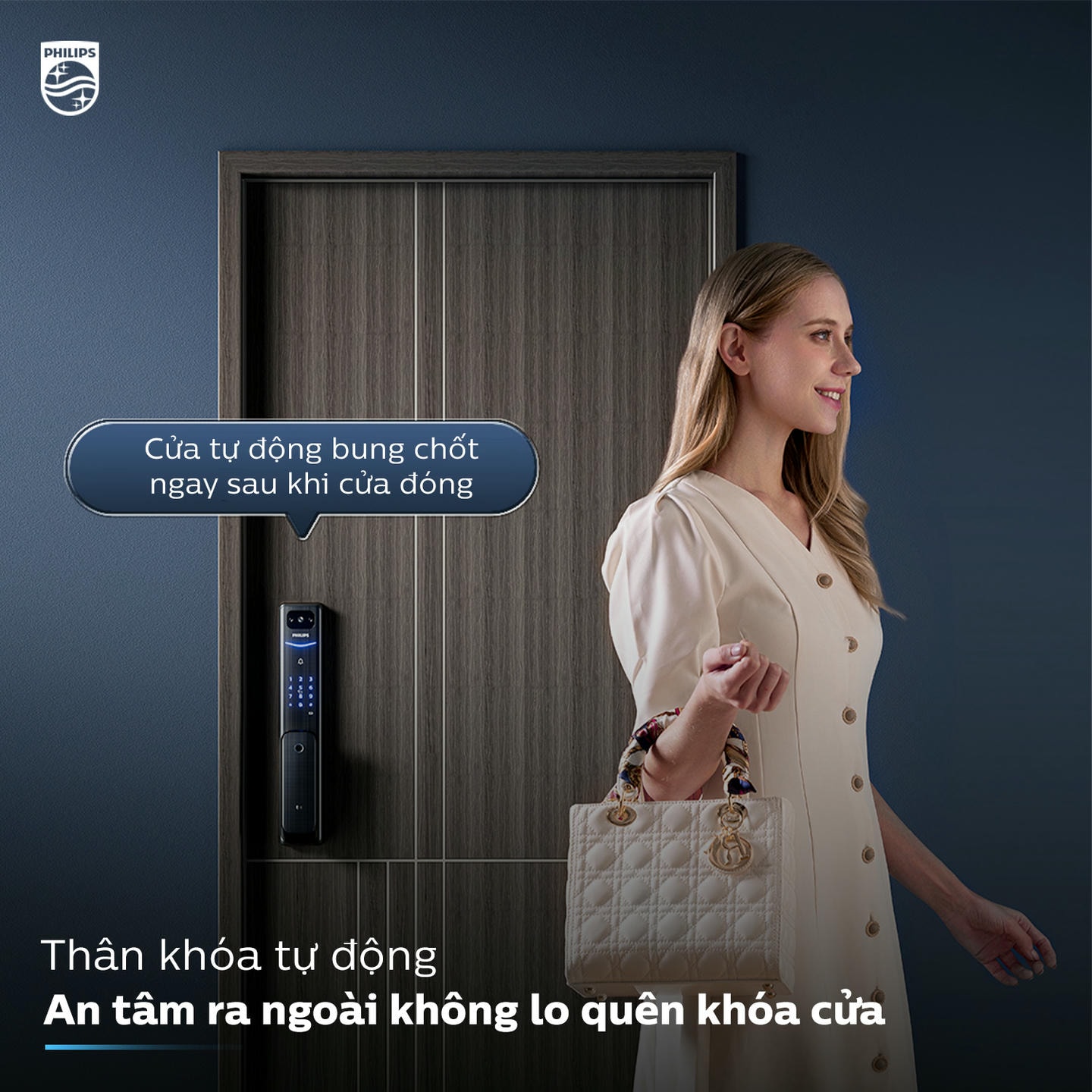 Khóa cửa vân tay Philips Alpha-VP 15 ds8