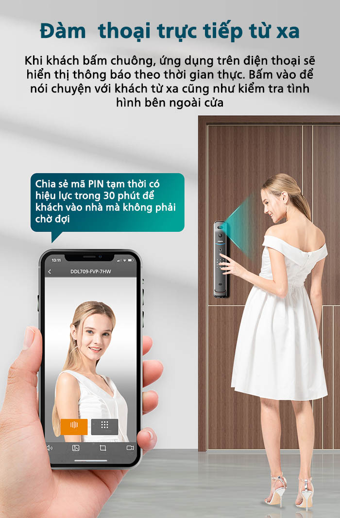 khoa cua dien tu philips ddl709 7hws 4