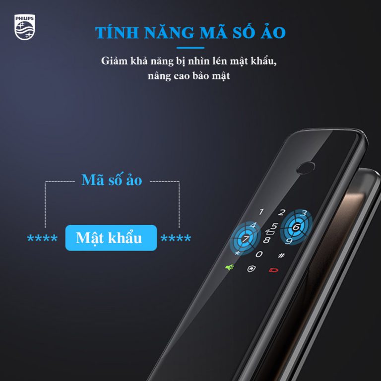 Khóa cửa vân tay Philips 9300 12 philips 9300 5