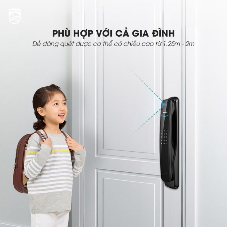 Khóa cửa vân tay nhận diện khuôn mặt Philips DDL702-8HWS 12 philips ddl702 3