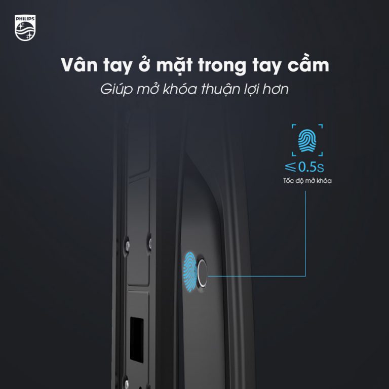 Khóa cửa vân tay nhận diện khuôn mặt Philips DDL702-8HWS 14 philips ddl702 5