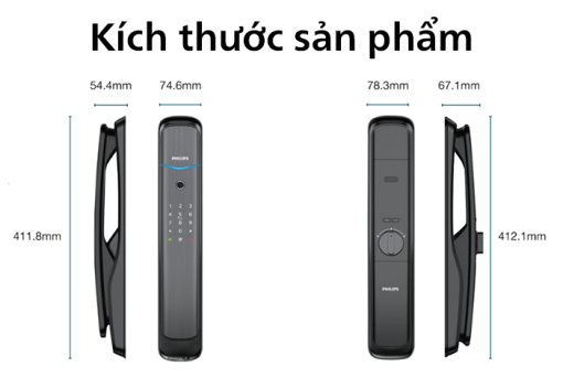 khóa cửa vân tay Philips DDL702E-5HWS 7 philips ddl702e 17