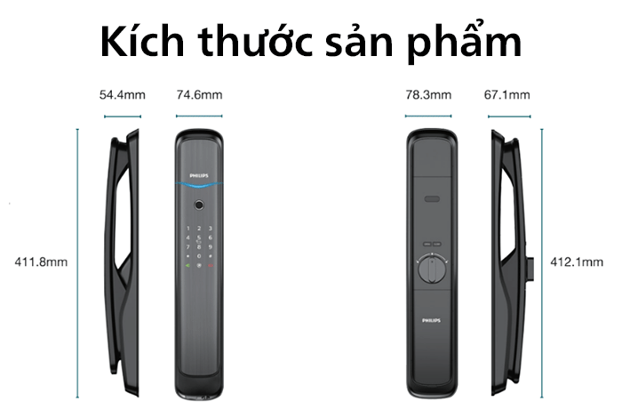 khóa cửa vân tay Philips DDL702E-5HWS 3 philips ddl702e 17