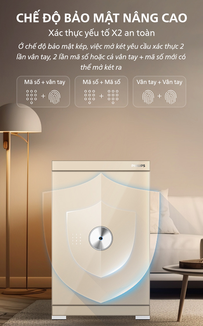 Két sắt thông minh SBX602 (Có kết nối App) 19 philips sbx 602 tinh nang 5