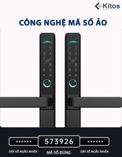 Khóa cửa nhôm mở qua App Kitos KT-AL38 PLus 7 kitos al38