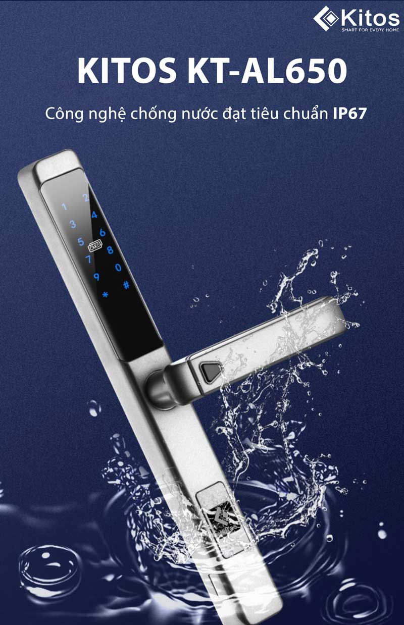 Khóa vân tay cửa nhôm Kitos KT-AL650 Plus 10 kitos al650 4