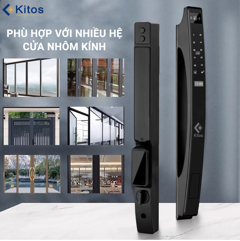 Khoá vân tay cửa nhôm Kitos ALS3 FACE ID 4 kitos als3 face id 5