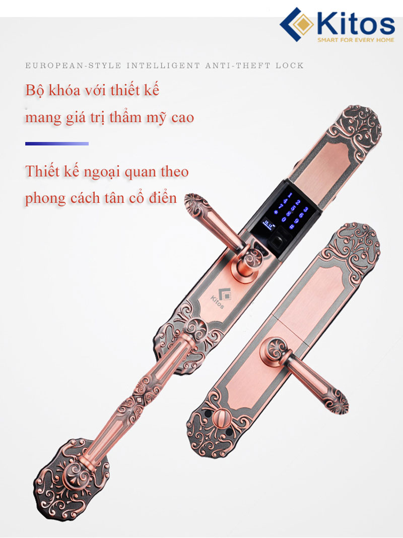 Khóa vân tay Kitos KT-C500 tân cổ điển 4 kitos c500 17