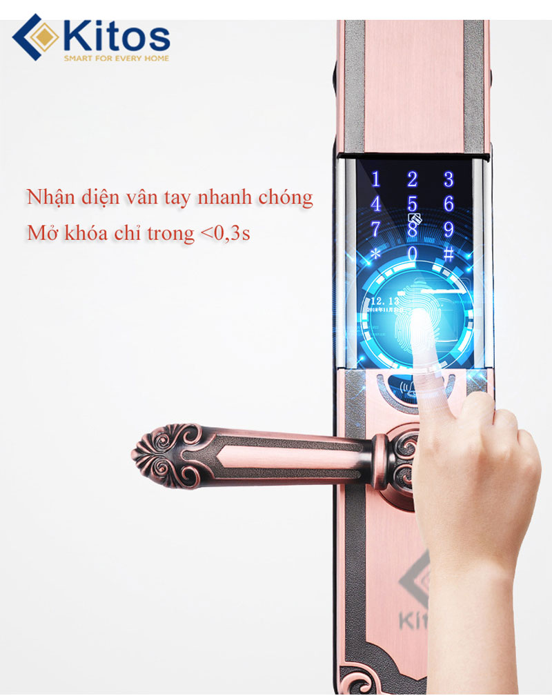 Khóa vân tay Kitos KT-C500 tân cổ điển 5 kitos c500 18