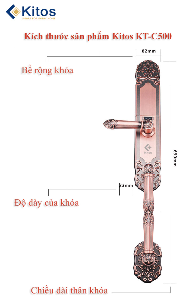 Khóa vân tay Kitos KT-C500 tân cổ điển 7 kitos c500 20