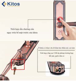 Khóa vân tay Kitos KT-C500 tân cổ điển 8 kitos c500 6