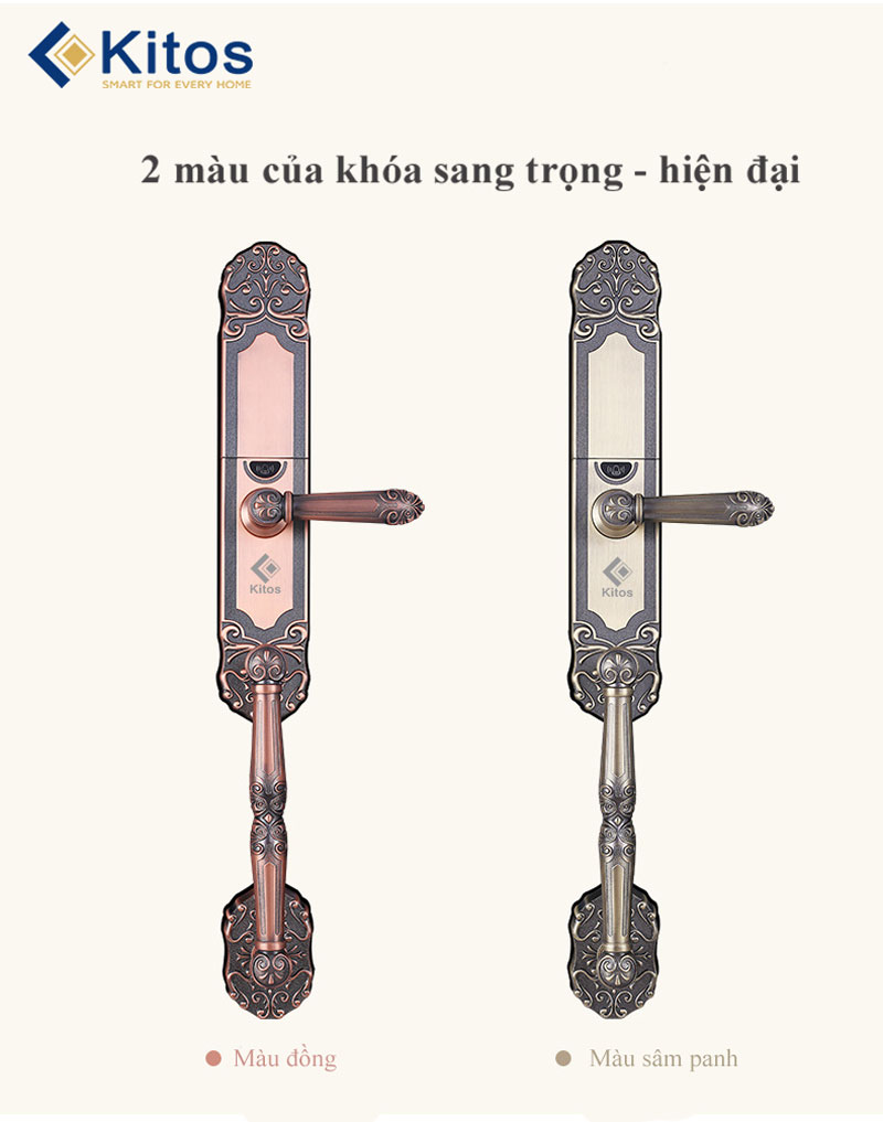 Khóa vân tay Kitos KT-C500 tân cổ điển 3 kitos c500 7