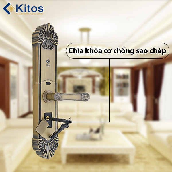 Khóa cửa vân tay tân cổ điển Kitos KT-C200 2 kitos kt c200 7