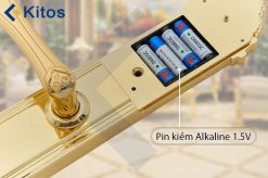 Khóa cửa vân tay tân cổ điển Kitos KT-C800 mạ vàng 24k 13 kitos kt c800 3