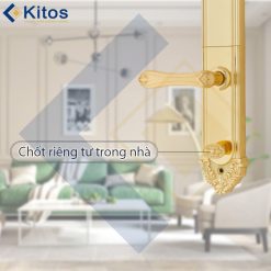 Khóa cửa vân tay tân cổ điển Kitos KT-C810 Golden 24k 11 kitos kt c810 3