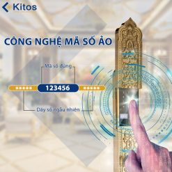 Khóa vân tay tân cổ điển Kitos KT-C900 mạ vàng 24k 11 kitos kt c900 2