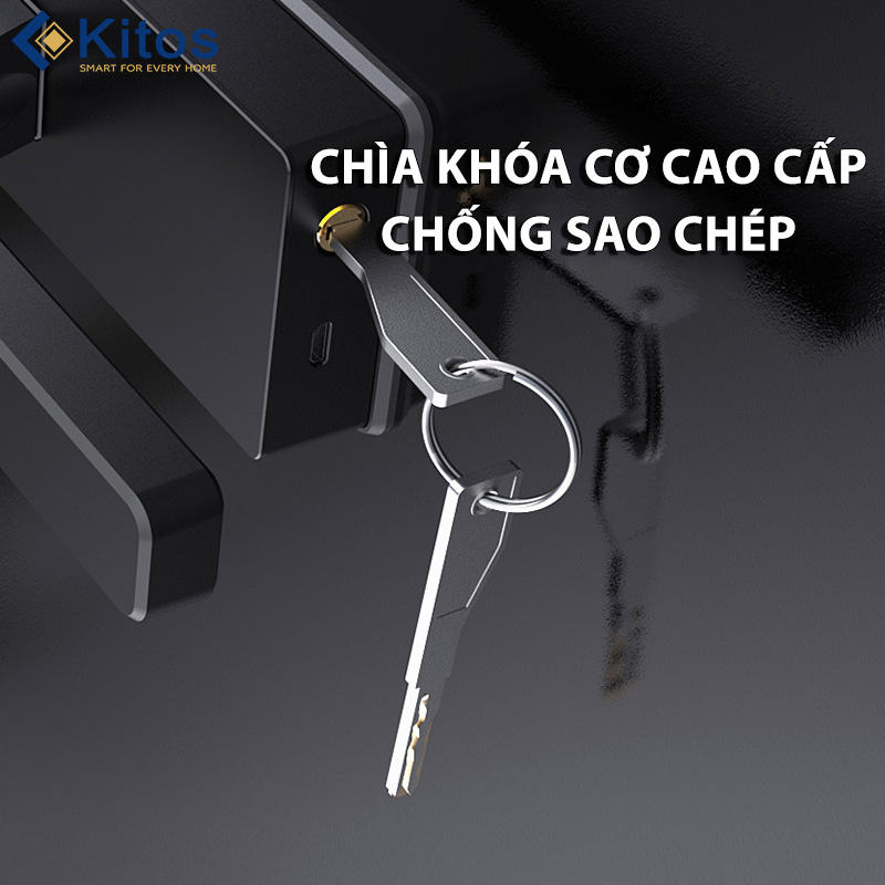 Khoá vân tay cửa kính Kitos KT-GL60 Plus 6 kitos kt gl60 3