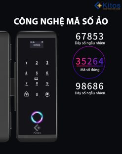 Khoá vân tay cửa kính Kitos KT-GL60 Plus 10 kitos kt gl60 6