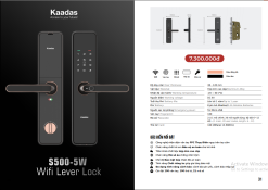 Khóa cửa vân tay S500-5W nâng cấp Wifi 13 s500 5w