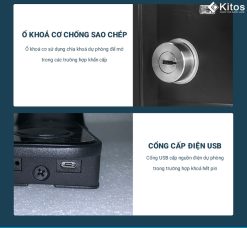 Khoá vân tay cửa cổng Kitos KT-DL04 Plus 29 kios dl04 1