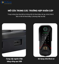 Khoá vân tay cửa cổng Kitos KT-DL04 Plus 21 kios dl04 11