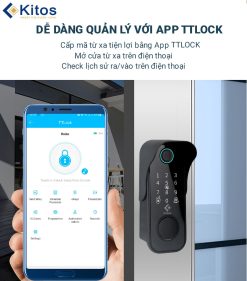 Khoá vân tay cửa cổng Kitos KT-DL04 Plus 17 kios dl04 pro ttlock